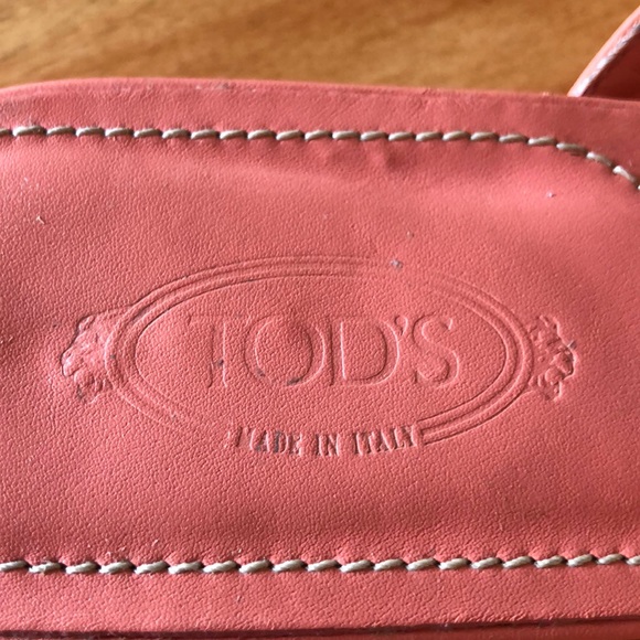 TOD’S coral pink slip on sandles size 40 - Picture 2 of 7